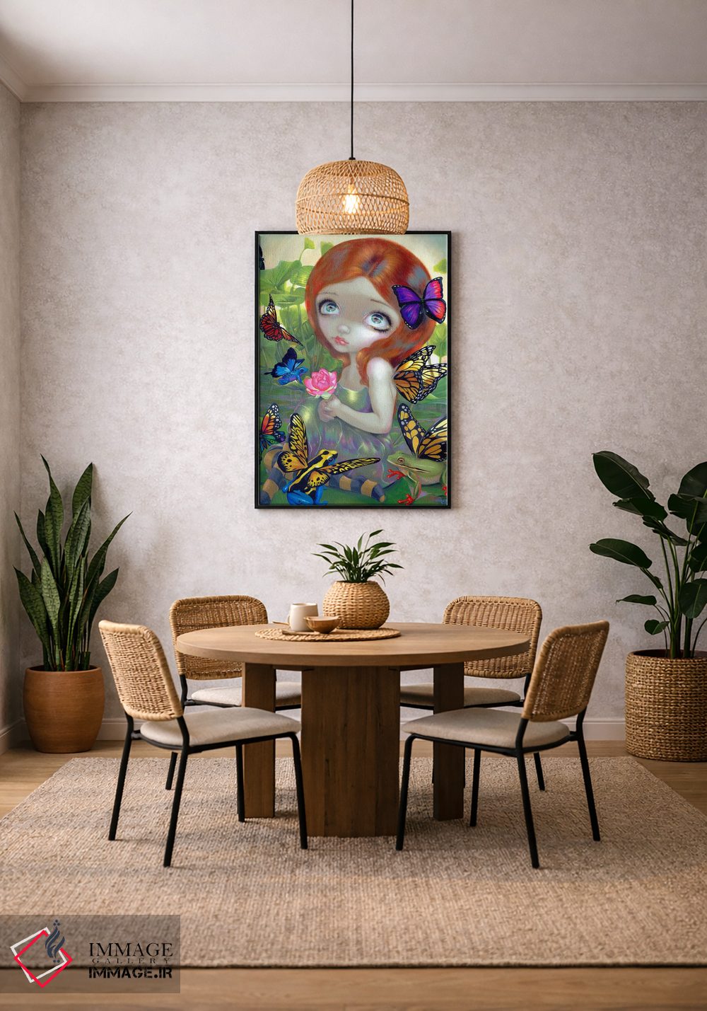 تابلو دکوراتیو خیالات روزانه و قورباغه ها اثر جزمین بکت-گریفیت - D3B