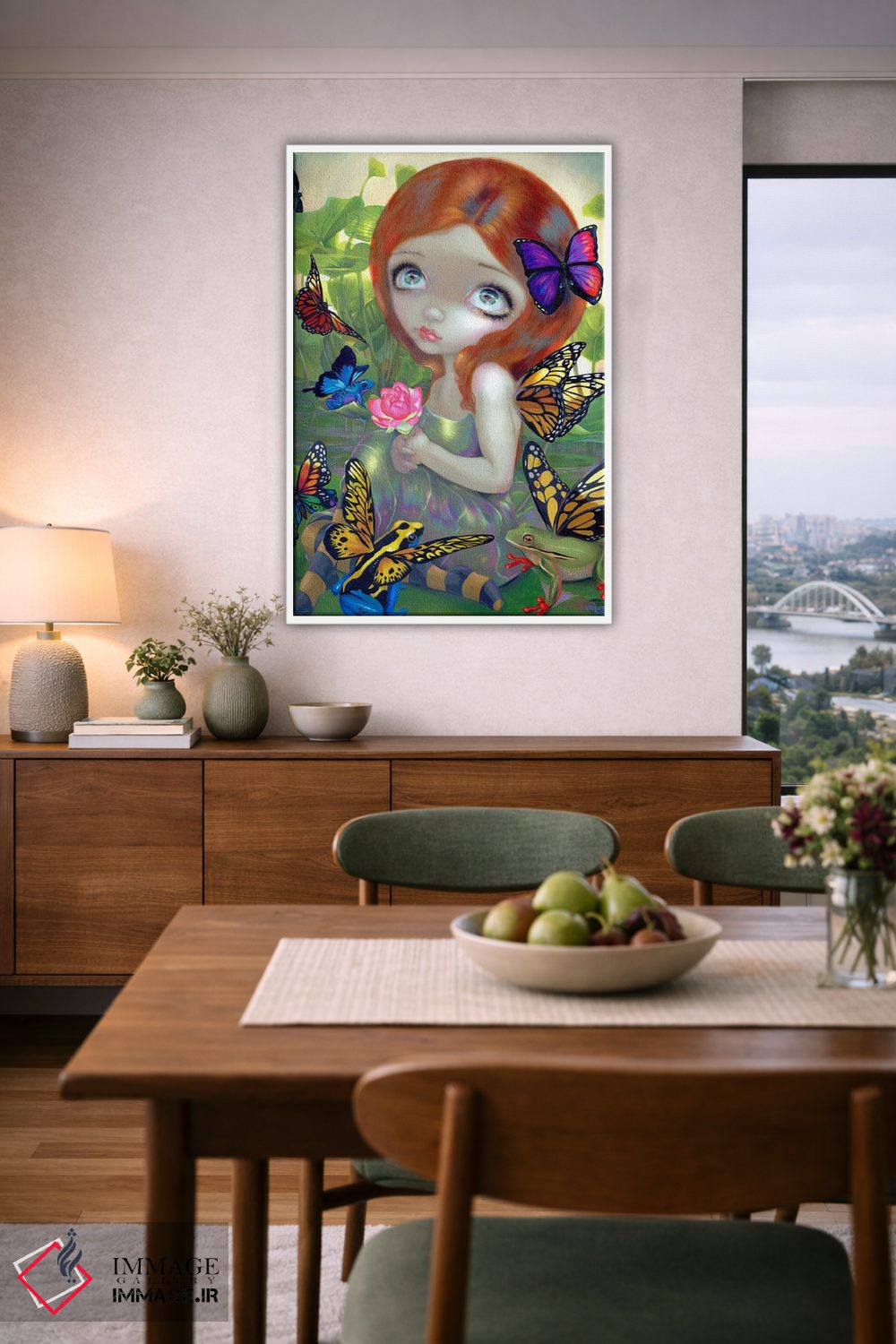 تابلو دکوراتیو خیالات روزانه و قورباغه ها اثر جزمین بکت-گریفیت - D5W