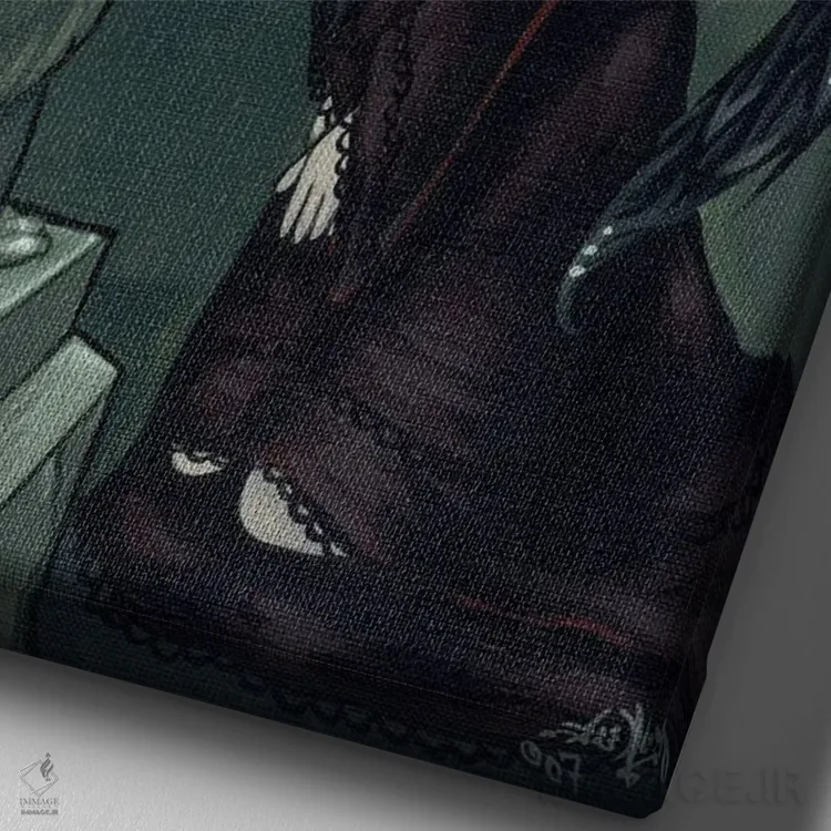 تابلو دکوراتیو فرشتگان های گیت اثر جزمین بکت-گریفیت - نمای نزدیک بافت بوم