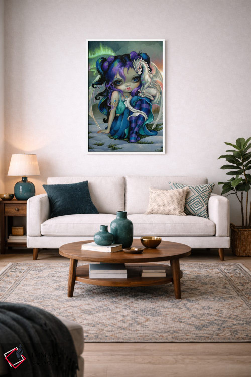 تابلو دکوراتیو اژدهای کوچک یخی اثر جزمین بکت-گریفیت - D3W