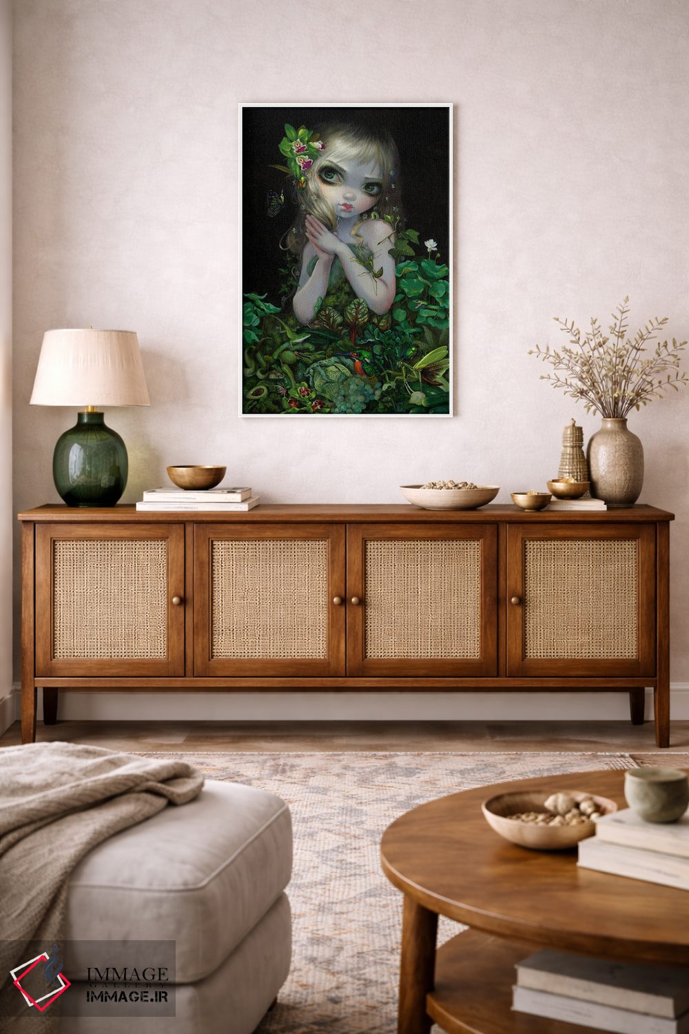 تابلو دکوراتیو الهه سبز اثر جزمین بکت-گریفیت - D2W