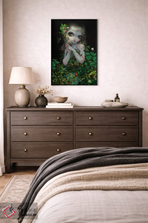 تابلو دکوراتیو الهه سبز اثر جزمین بکت-گریفیت - D5B