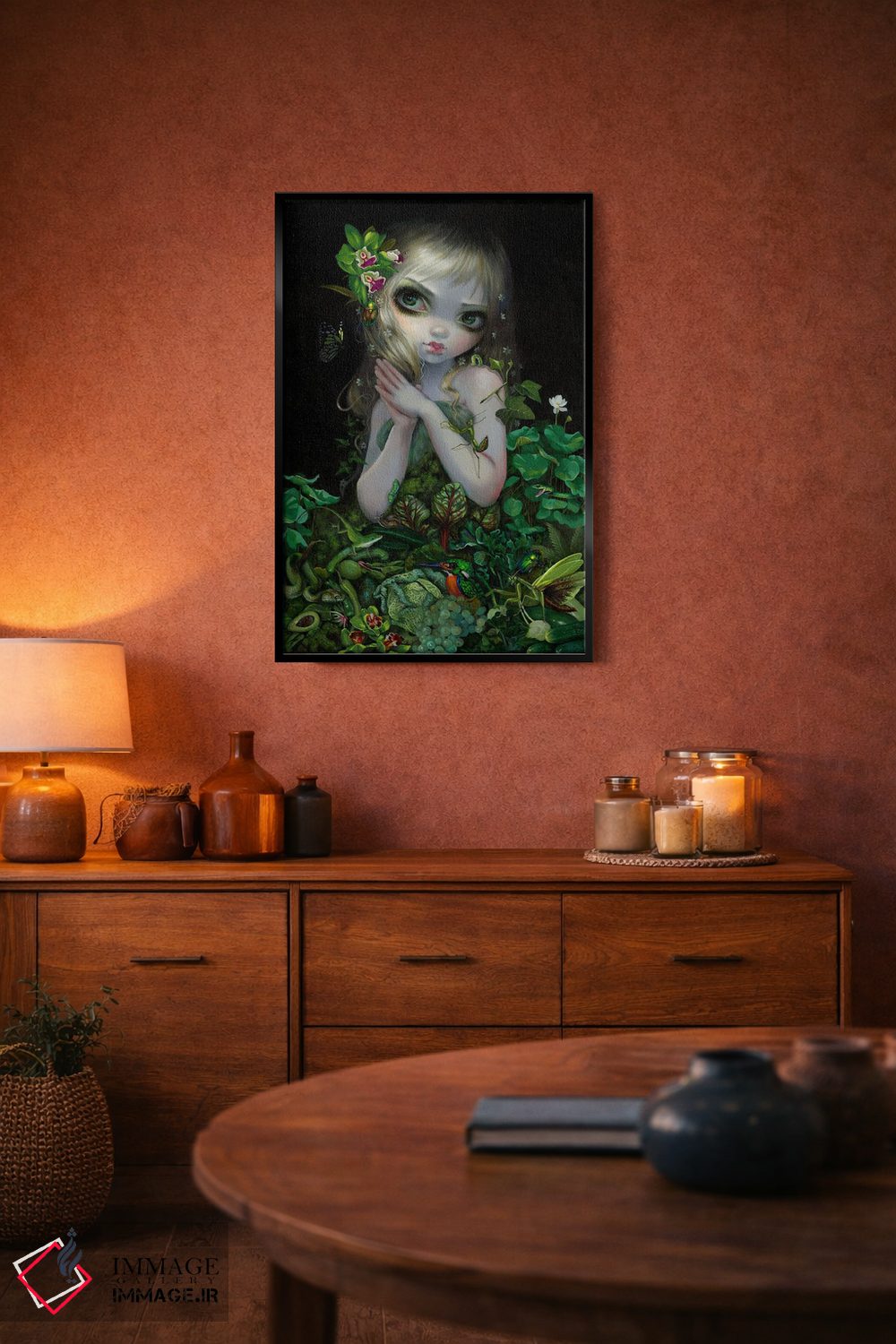 تابلو دکوراتیو الهه سبز اثر جزمین بکت-گریفیت - D6B