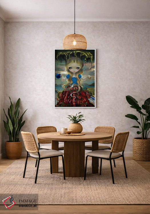 تابلو دکوراتیو آلیس با لباس دالی اثر جزمین بکت-گریفیت - D3W