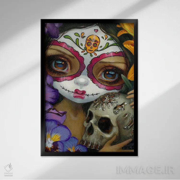 تابلو دکوراتیو میلاگروس لا کلاورا اثر جزمین بکت-گریفیت - نمای قابدار مشکی