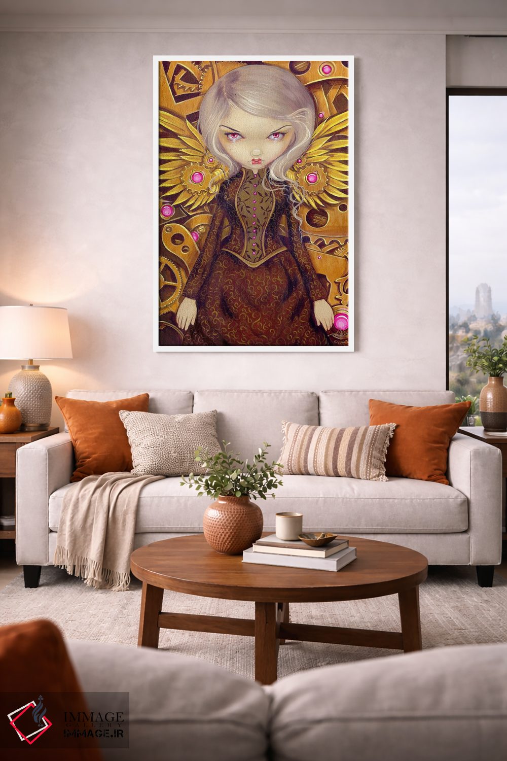 تابلو دکوراتیو فرشته مکانیکی اثر جزمین بکت-گریفیت - D1W