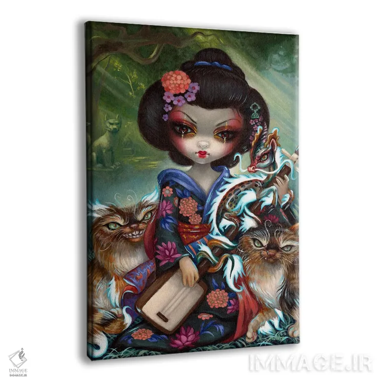 تابلو دکوراتیو کیرین و باکنکو اثر جزمین بکت-گریفیت - نمای پرسپکتیو محصول