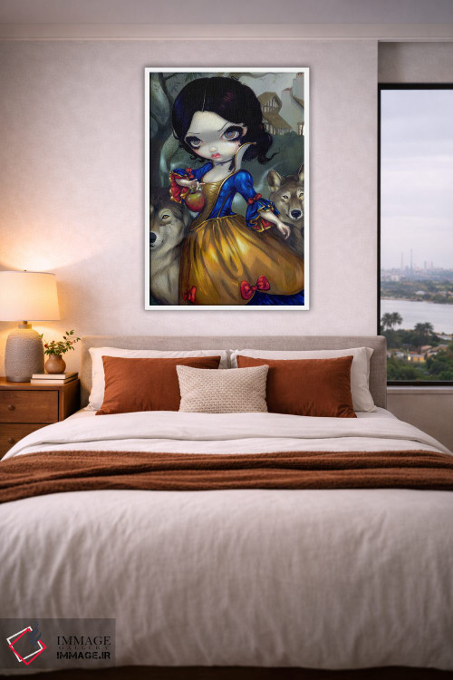 تابلو دکوراتیو گرگ نما سفیدبرفی اثر جزمین بکت-گریفیت - D3W