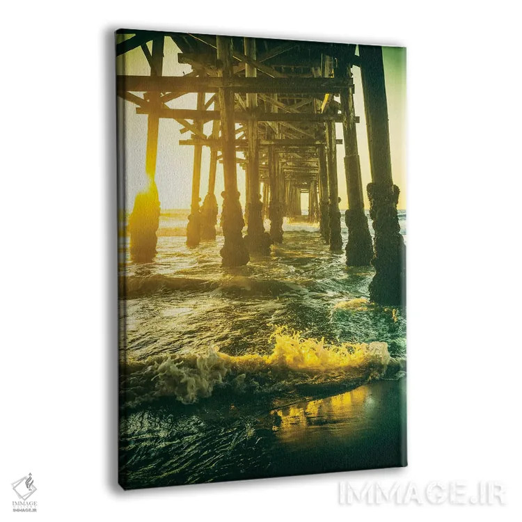 تابلو دکوراتیو موج سواری زیر اسکله اثر جوزف اس. جیاکالونه - نمای پرسپکتیو محصول