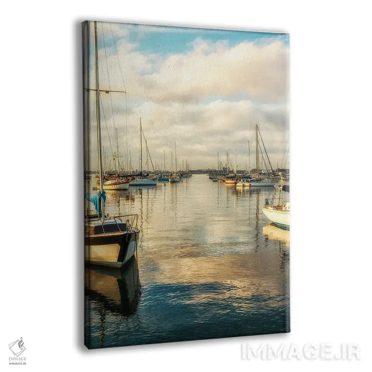 تابلو دکوراتیو San Diego Harbor,صبح با رنگ مسی، بندر سن دیگو اثر جوزف اس. جیاکالونه - نمای پرسپکتیو محصول