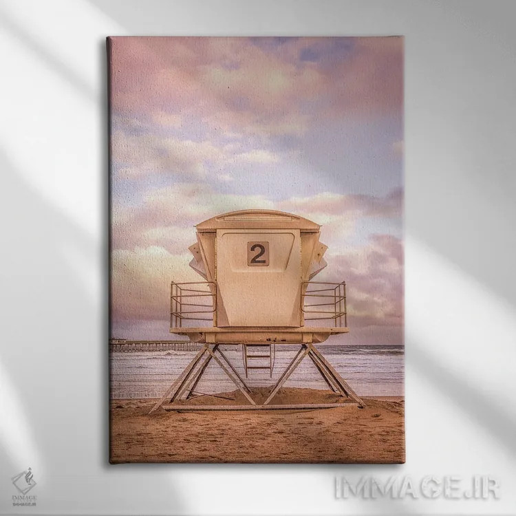 تابلو دکوراتیو سلام صبحگاهی از اوشن بیچ اثر جوزف اس. جیاکالونه - نمای روبهرو روی دیوار