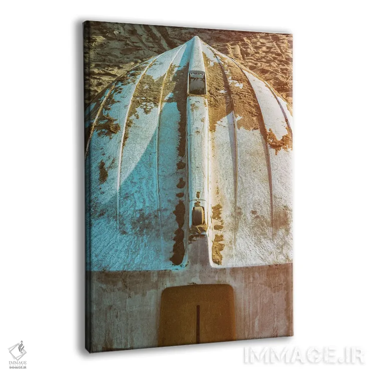 تابلو دکوراتیو قایق پارویی بر ساحل، حال و هوای قدیمی اثر جوزف اس. جیاکالونه - نمای پرسپکتیو محصول