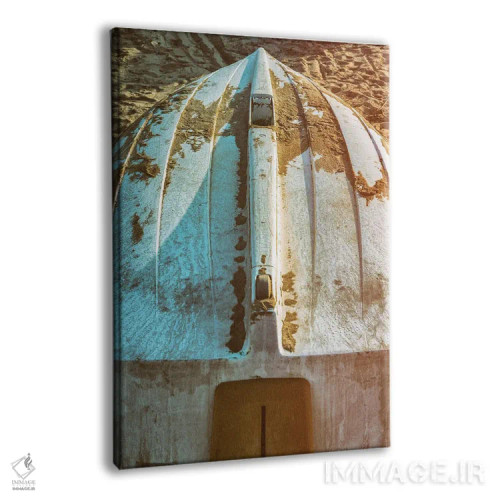 تابلو دکوراتیو قایق پارویی بر ساحل، حال و هوای قدیمی اثر جوزف اس. جیاکالونه - نمای پرسپکتیو محصول