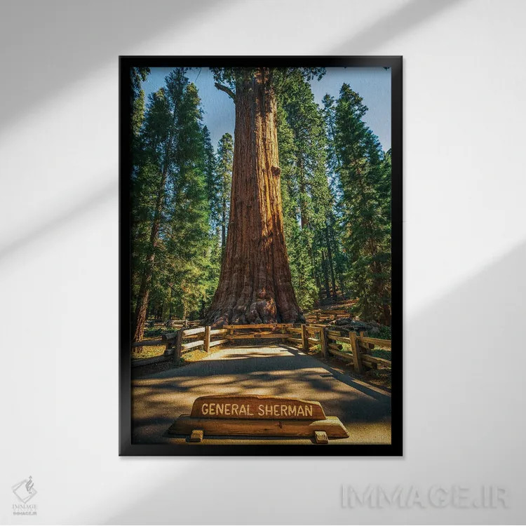 تابلو دکوراتیو ژنرال شرمن اثر جوزف اس. جیاکالونه - نمای قابدار مشکی