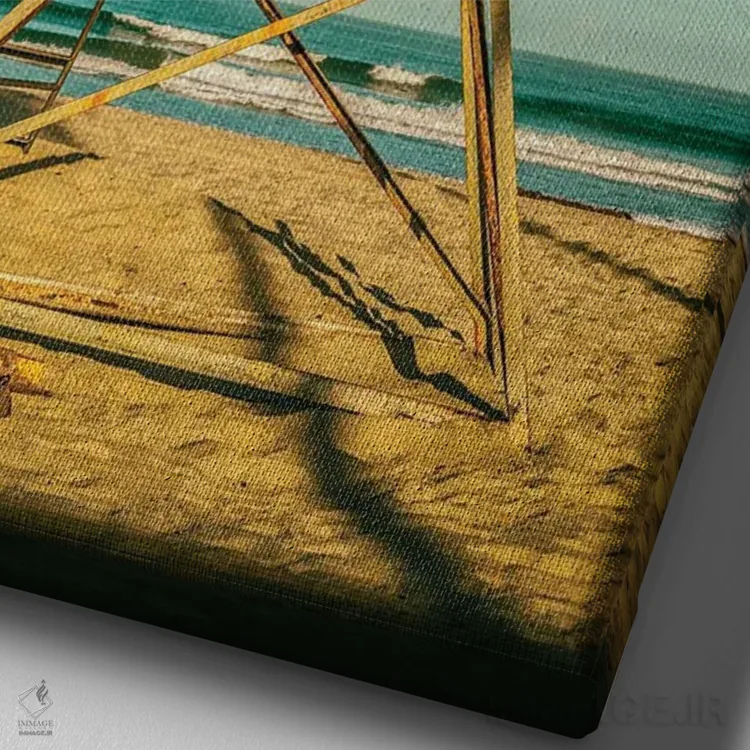 تابلو دکوراتیو San Diego,برج ۱۲ میشن بیچ، سن دیگو اثر جوزف اس. جیاکالونه - نمای نزدیک بافت بوم