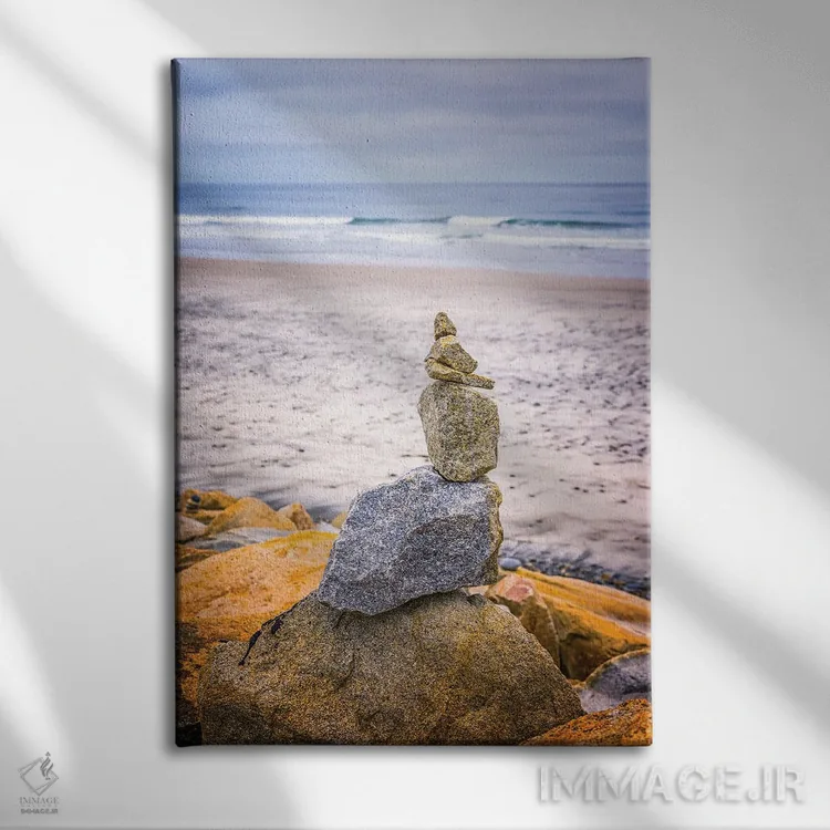تابلو دکوراتیو Torrey Pines State Beach,چیدمان زن، ساحل تورری پاینز اثر جوزف اس. جیاکالونه - نمای روبهرو روی دیوار