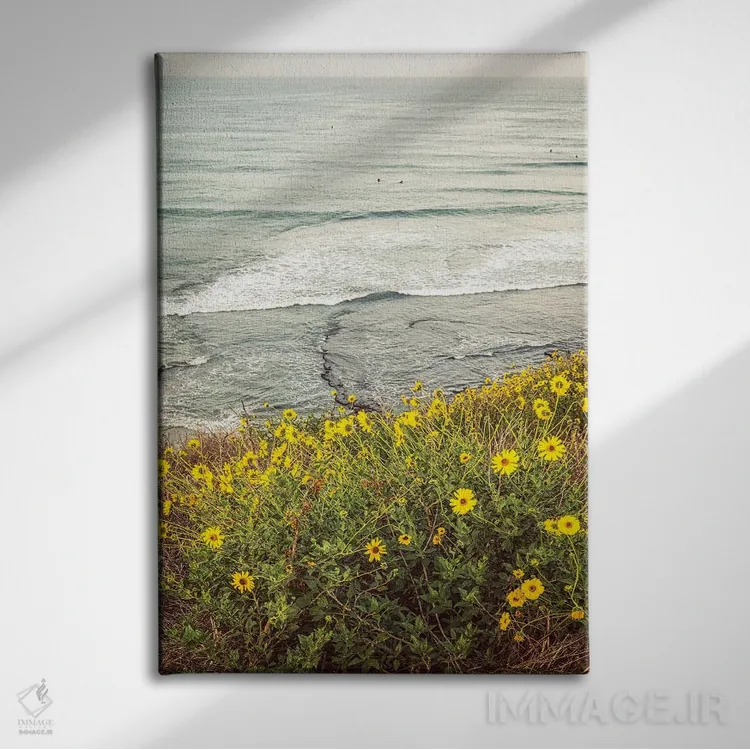 تابلو دکوراتیو گل های وحشی بالای ساحل سوامی اثر جوزف اس. جیاکالونه - نمای روبهرو روی دیوار