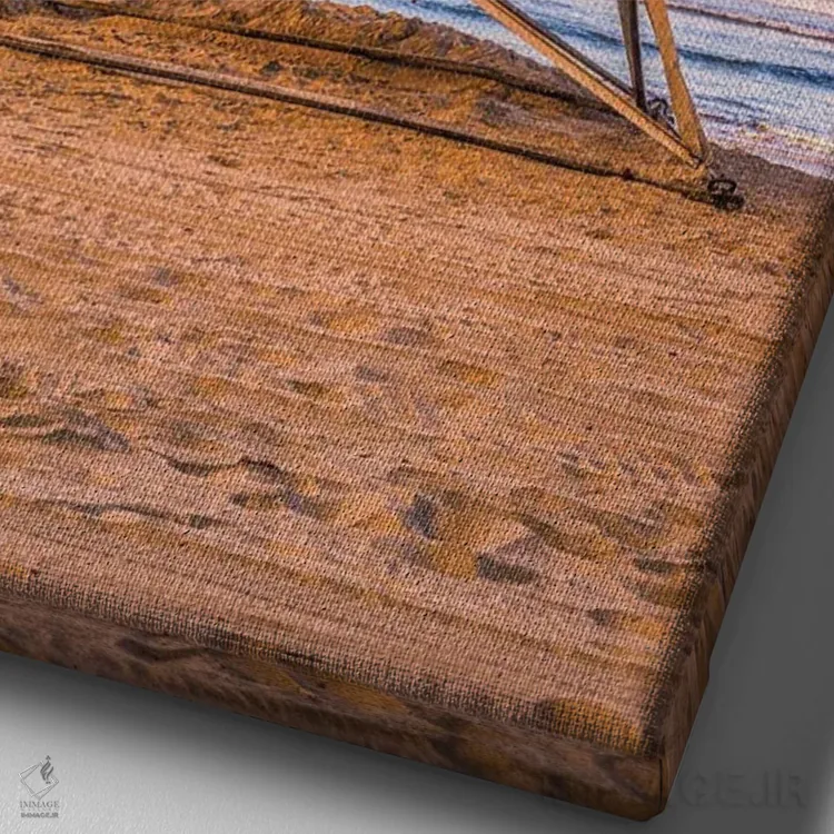 تابلو دکوراتیو ۲C در ساحل مرکزی کرونادو اثر جوزف اس. جیاکالونه - نمای نزدیک بافت بوم