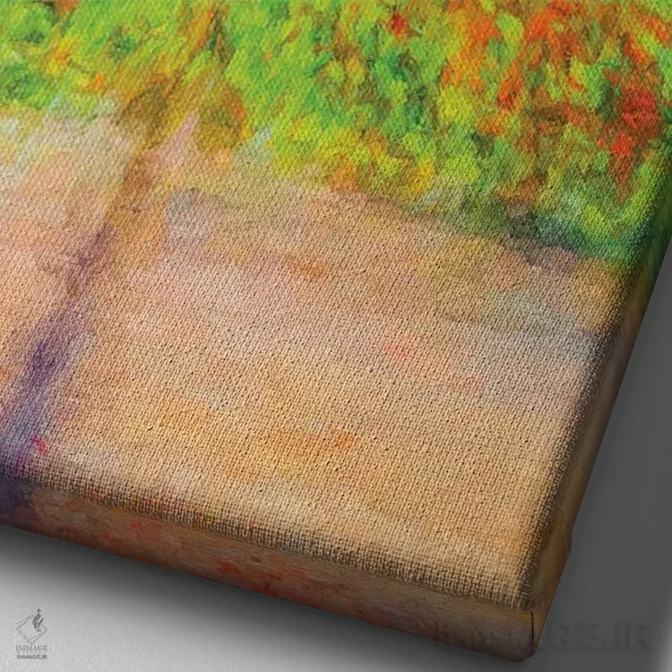 تابلو دکوراتیو دل انگیزترین درخت اثر جوزف اس. جیاکالونه - نمای نزدیک بافت بوم