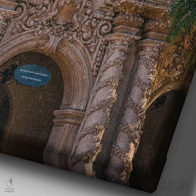 تابلو دکوراتیو ساختمان کاسا دل پرادو اثر جوزف اس. جیاکالونه - نمای نزدیک بافت بوم