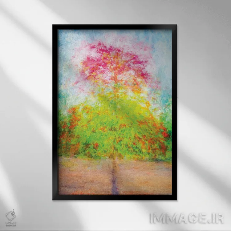 تابلو دکوراتیو دل انگیزترین درخت اثر جوزف اس. جیاکالونه - نمای قابدار مشکی