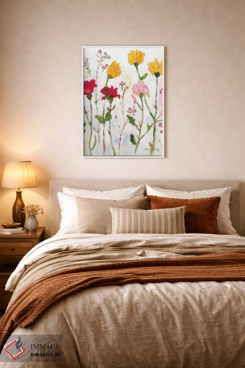 تابلو مینیمال گل ها از شیلی اثر جنل براگ - D5W