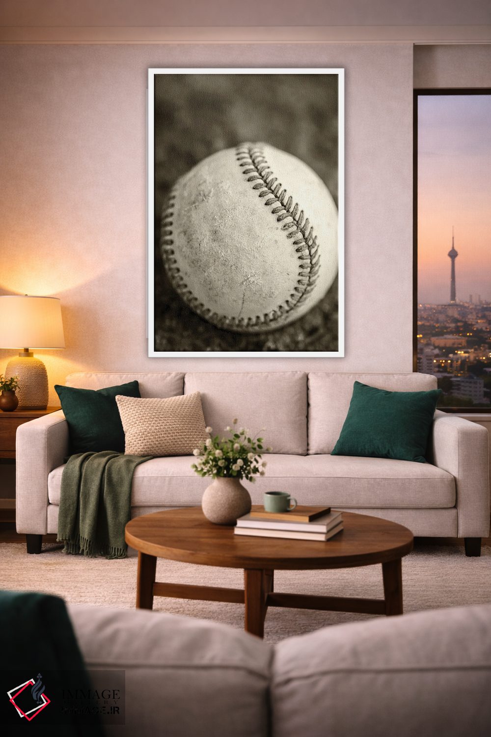 تابلو دکوراتیو مرا به مسابقه بیسبال ببر اثر جوزف اس. جیاکالونه - D1W