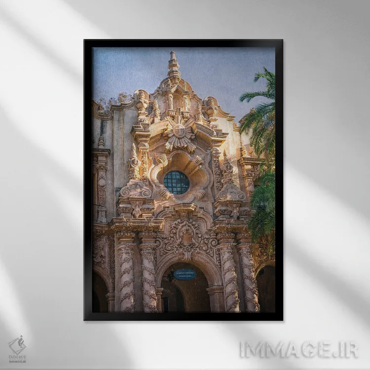 تابلو دکوراتیو ساختمان کاسا دل پرادو اثر جوزف اس. جیاکالونه - نمای قابدار مشکی