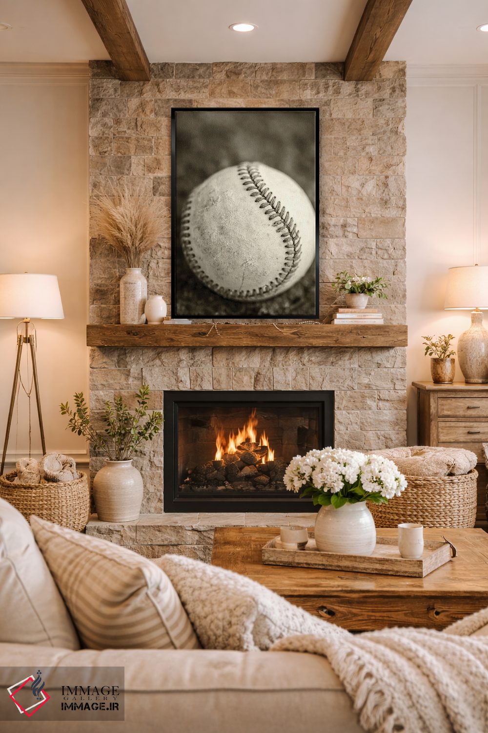 تابلو دکوراتیو مرا به مسابقه بیسبال ببر اثر جوزف اس. جیاکالونه - D2B