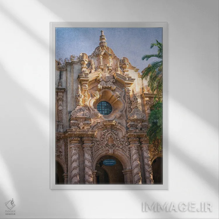 تابلو دکوراتیو ساختمان کاسا دل پرادو اثر جوزف اس. جیاکالونه - نمای قابدار سفید