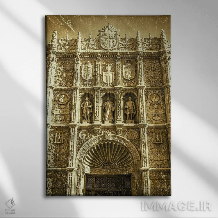 تابلو دکوراتیو نمای بیرونی موزه هنر سن دیگو اثر جوزف اس. جیاکالونه - نمای روبهرو روی دیوار