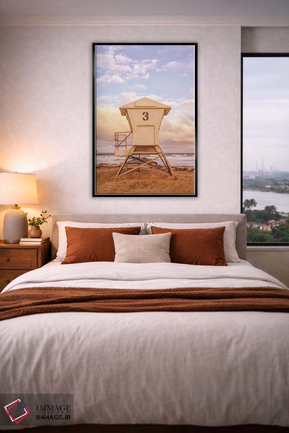 تابلو دکوراتیو سلام صبحگاهی از اوشن بیچ اثر جوزف اس. جیاکالونه - D4B