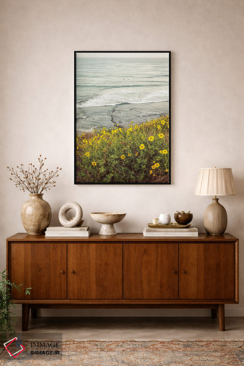 تابلو دکوراتیو گل های وحشی بالای ساحل سوامی اثر جوزف اس. جیاکالونه - D1B