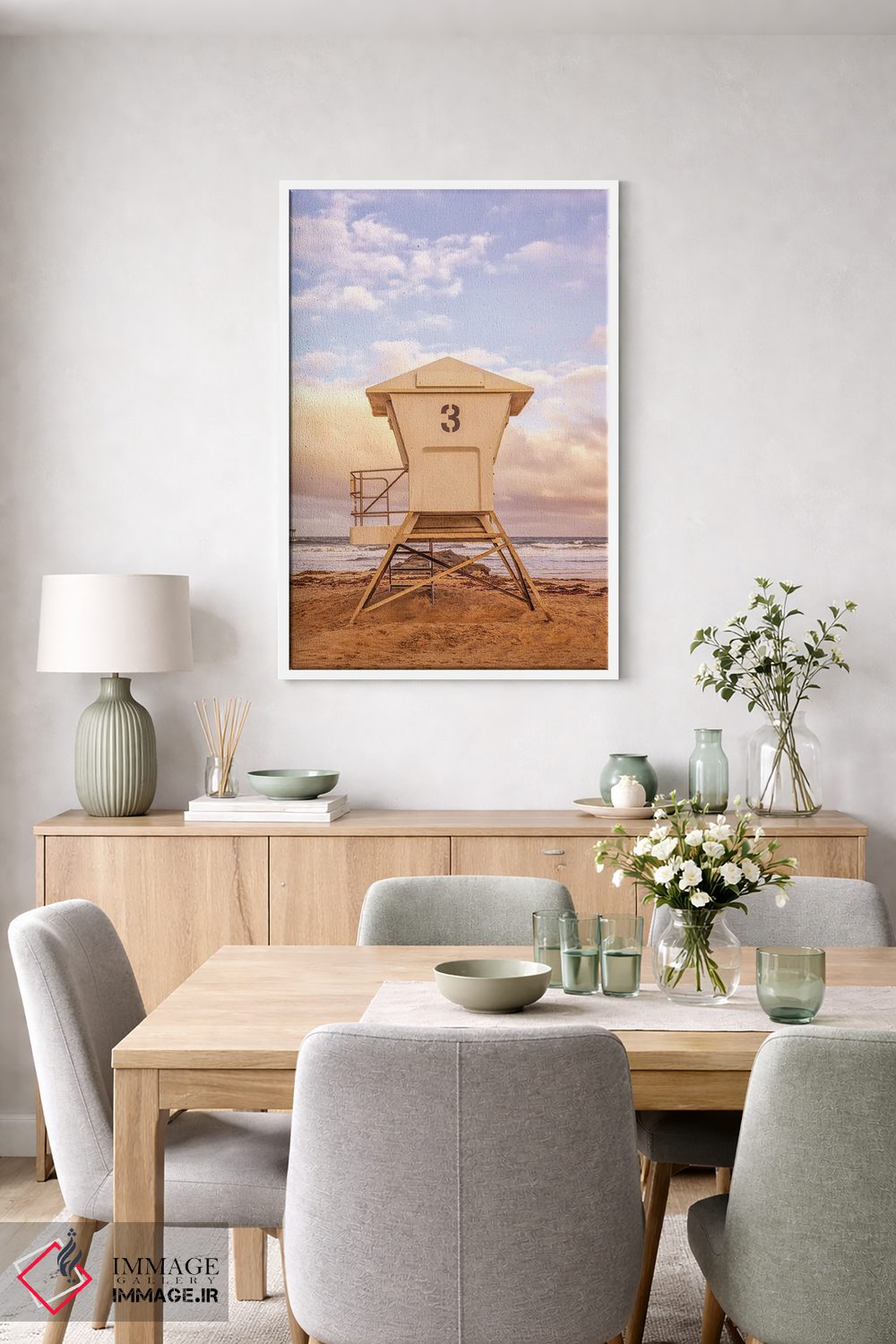 تابلو دکوراتیو سلام صبحگاهی از اوشن بیچ اثر جوزف اس. جیاکالونه - D5W