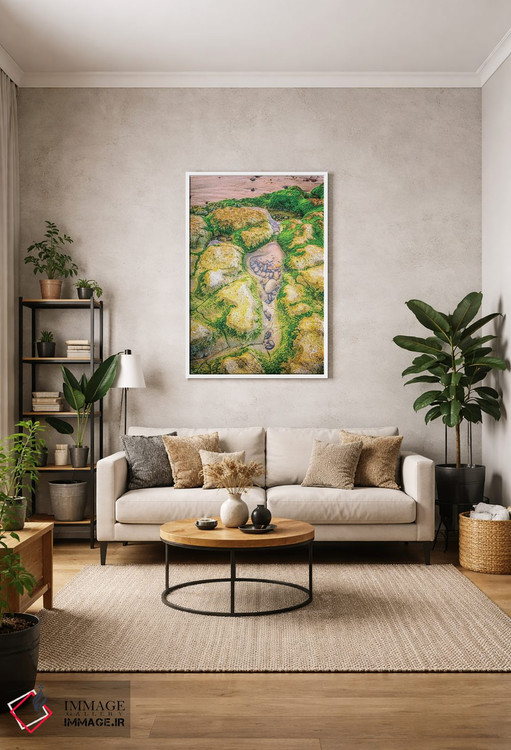 تابلو دکوراتیو حوضچه جزر و مد در ساحل سوآمی اثر جوزف اس. جیاکالونه - D1W