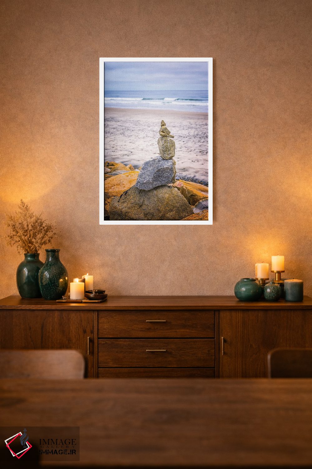 تابلو دکوراتیو Torrey Pines State Beach,چیدمان زن، ساحل تورری پاینز اثر جوزف اس. جیاکالونه - D3W