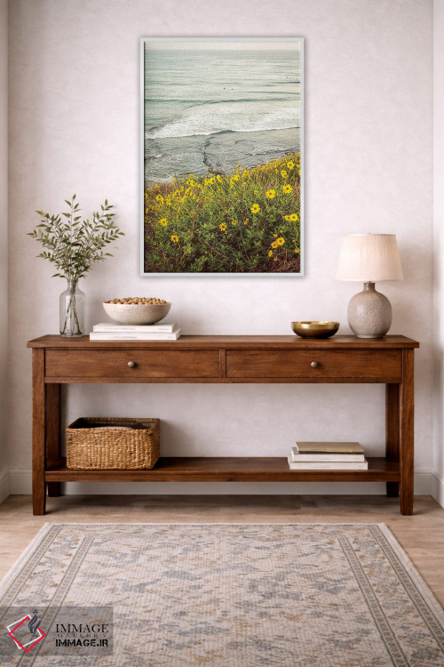 تابلو دکوراتیو گل های وحشی بالای ساحل سوامی اثر جوزف اس. جیاکالونه - D3W