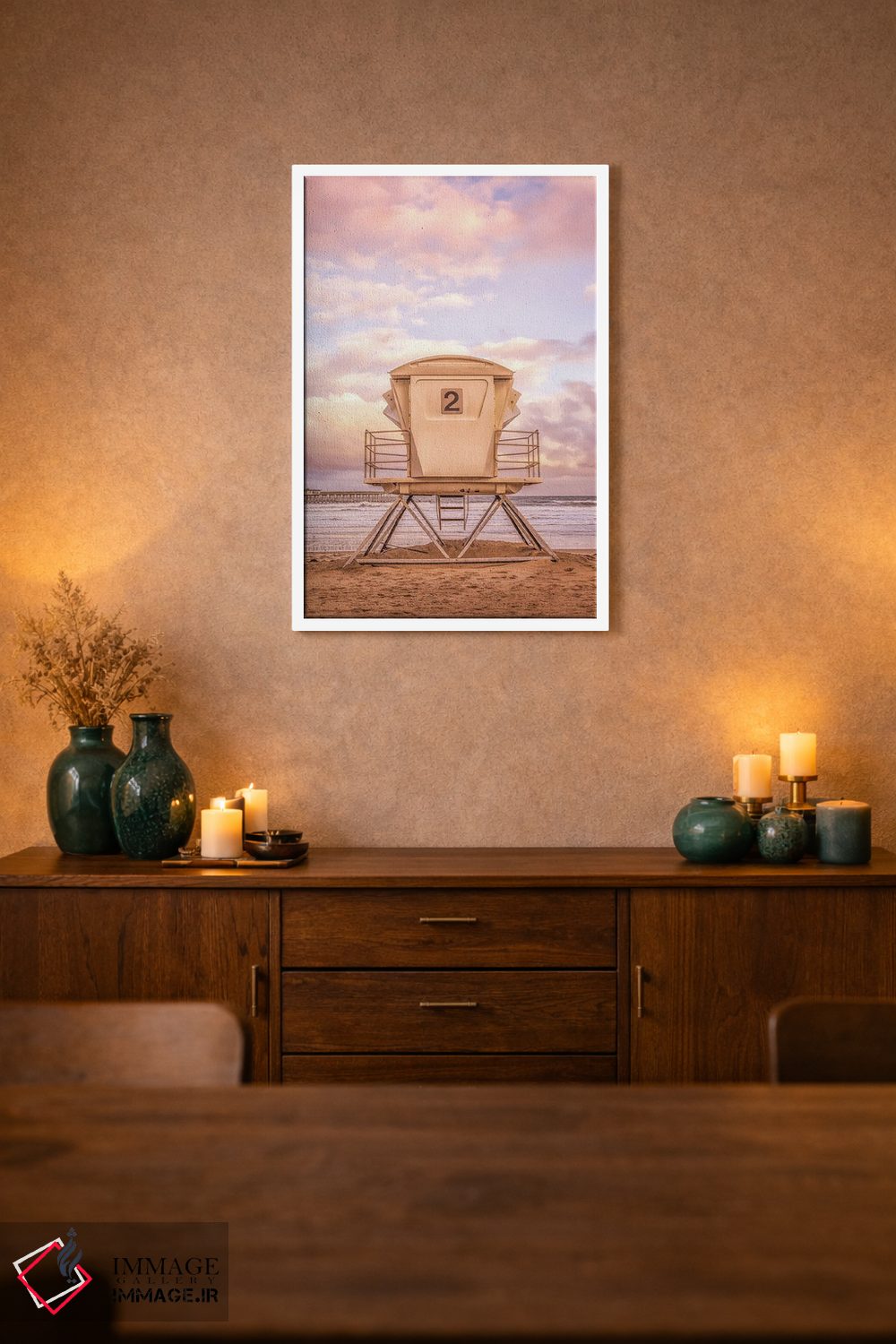 تابلو دکوراتیو سلام صبحگاهی از اوشن بیچ اثر جوزف اس. جیاکالونه - D1W