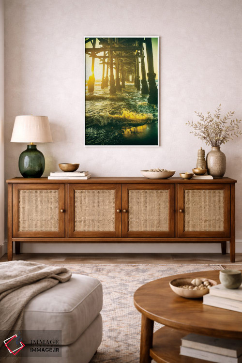 تابلو دکوراتیو موج سواری زیر اسکله اثر جوزف اس. جیاکالونه - D4W