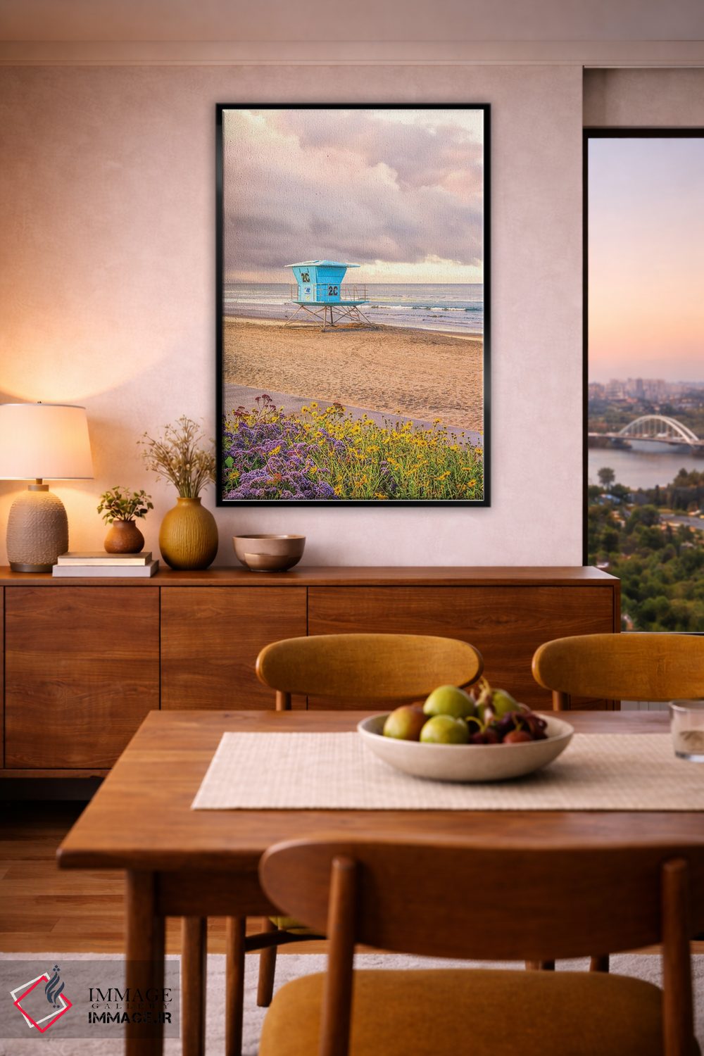 تابلو دکوراتیو گل آرایی ساحل مرکزی کورونادو اثر جوزف اس. جیاکالونه - D6B