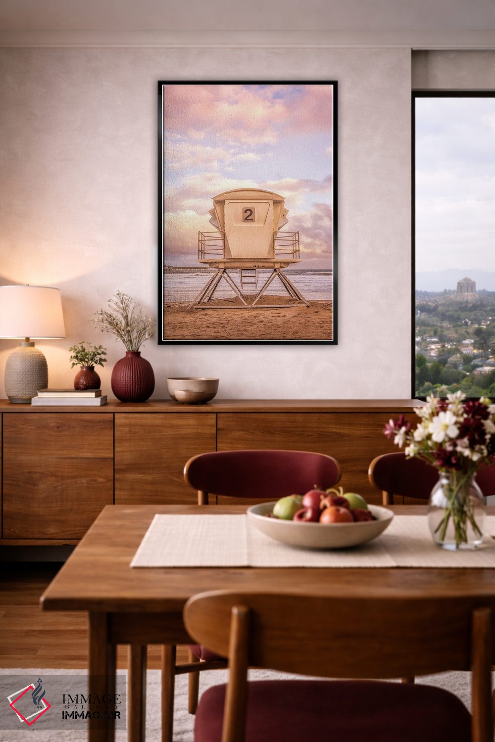 تابلو دکوراتیو سلام صبحگاهی از اوشن بیچ اثر جوزف اس. جیاکالونه - D5B