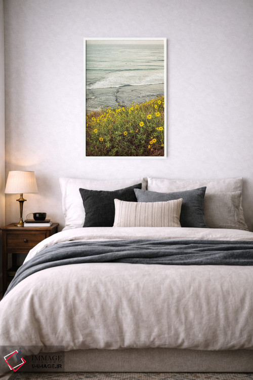تابلو دکوراتیو گل های وحشی بالای ساحل سوامی اثر جوزف اس. جیاکالونه - D6W