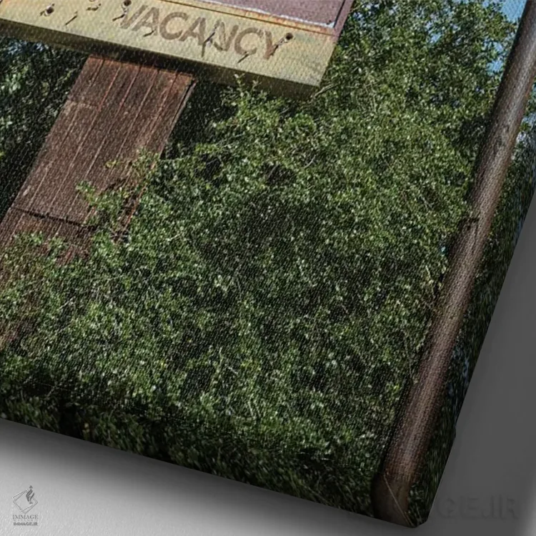 تابلو دکوراتیو جای خالی عشق اثر جوزف اس. جیاکالونه - نمای نزدیک بافت بوم