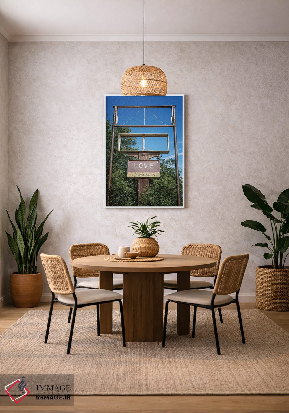 تابلو دکوراتیو جای خالی عشق اثر جوزف اس. جیاکالونه - D2W