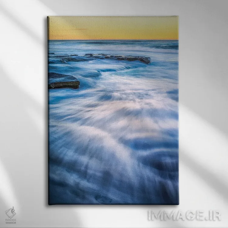 تابلو دکوراتیو نت موسیقی در ساحل اثر جوزف اس. جیاکالونه - نمای روبهرو روی دیوار