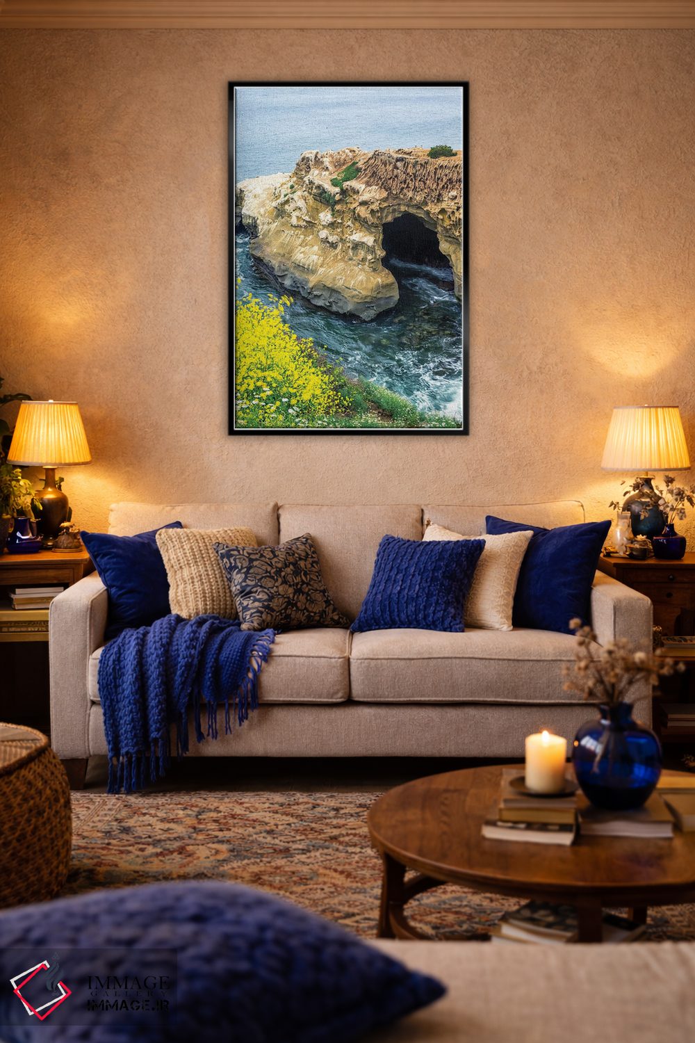 تابلو دکوراتیو زیبایی بهاری کنار غار سانی جیم اثر جوزف اس. جیاکالونه - D5B