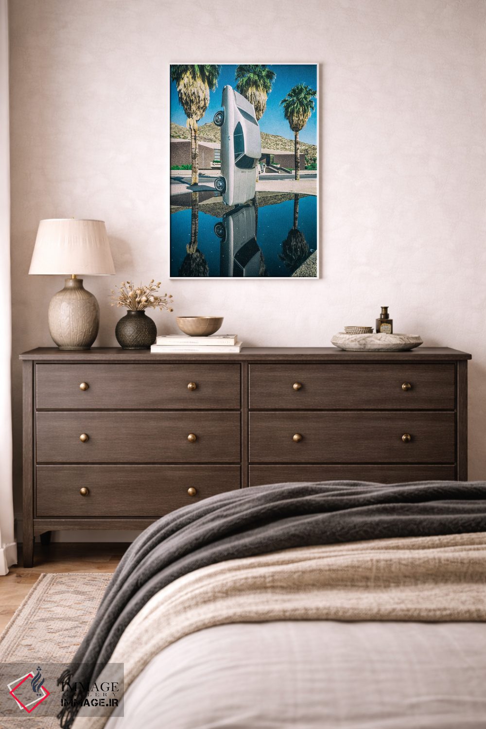 تابلو دکوراتیو بیرون موزه هنر پالم اسپرینگز اثر جوزف اس. جیاکالونه - D3W