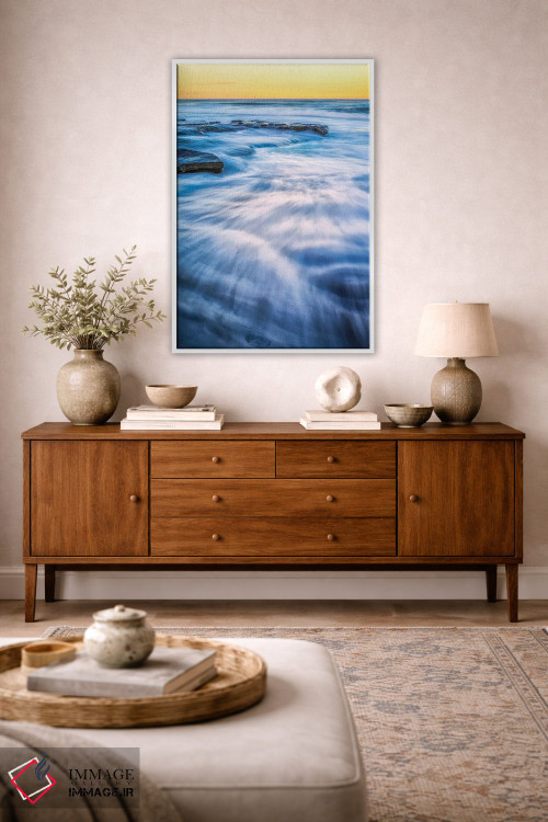 تابلو دکوراتیو نت موسیقی در ساحل اثر جوزف اس. جیاکالونه - D1W