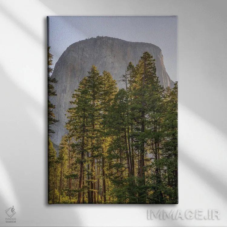 تابلو دکوراتیو زیر صخره ال کاپیتان اثر جوزف اس. جیاکالونه - نمای روبهرو روی دیوار