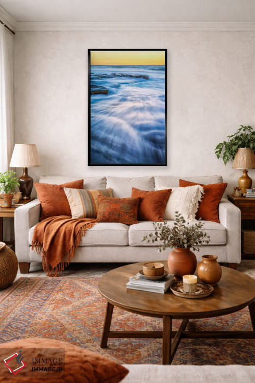 تابلو دکوراتیو نت موسیقی در ساحل اثر جوزف اس. جیاکالونه - D3B